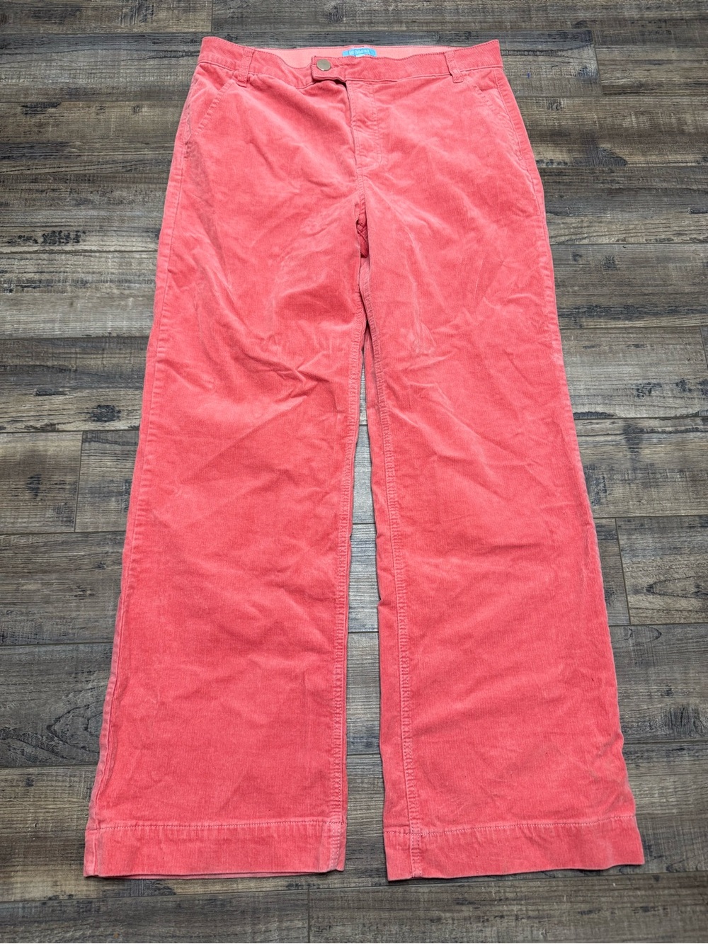 Draper Jeans RSVP Coral Wide-Leg Corduroy Pants Women's Size 16